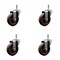 Service Caster 4 High Temp Glass Filled Nylon Wheel Swivel 7/16'' Grip Ring Stem Caster Set, 4PK SCC-GR20S414-GFNSHT-716138-4 - alternate 1